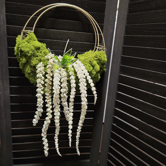 Floral Moss Wall Hanging