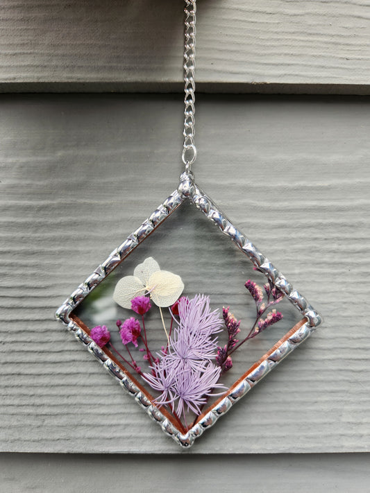 Small Diamond with Dried Flowers